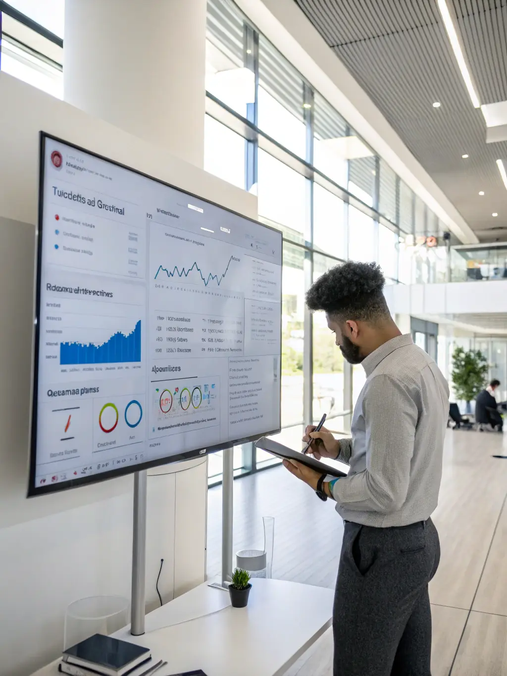 A screenshot of a detailed social media analytics dashboard, showcasing key performance indicators (KPIs) such as reach, engagement, and conversion rates, demonstrating the data-driven approach of Velantes AI Poland.